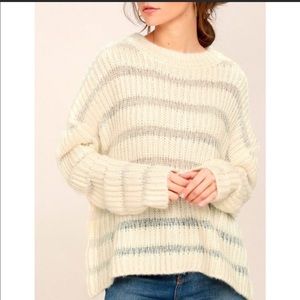 Beautiful Subtle Detail Cream Sweater